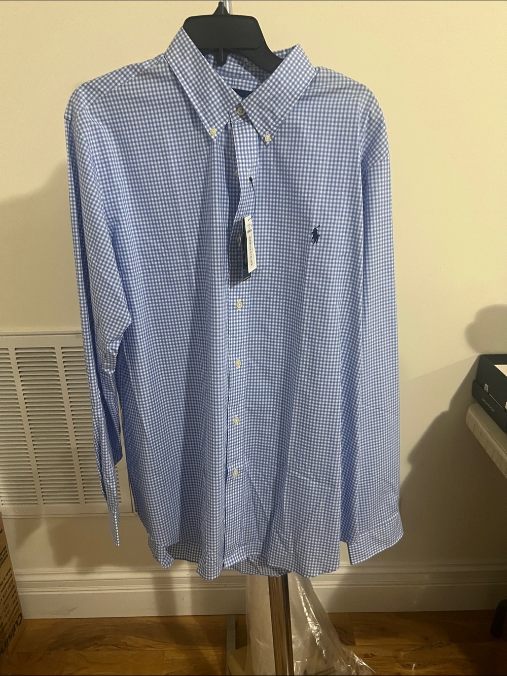 Polo by Ralph Lauren Light Blue Gingham Button-Down Shirt